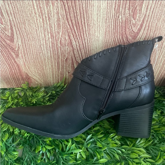 Frye and Co. Palma Stacked Womens Ankle Western Heel Booties - Picture 4 of 8